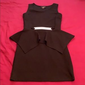 Little black peplum dress